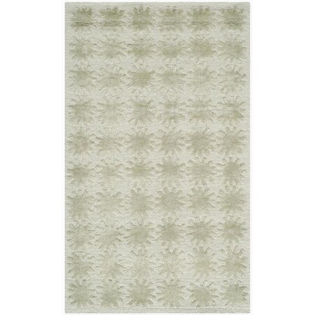 Safavieh 5 ft. 6 in. x 8 ft. 6 in. Medium Rectangle Contemporary Martha Stewart Neptune Hand Knotted Rug MSR5432E-6